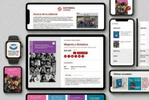 Vistas de la web de Editorial UNRN
